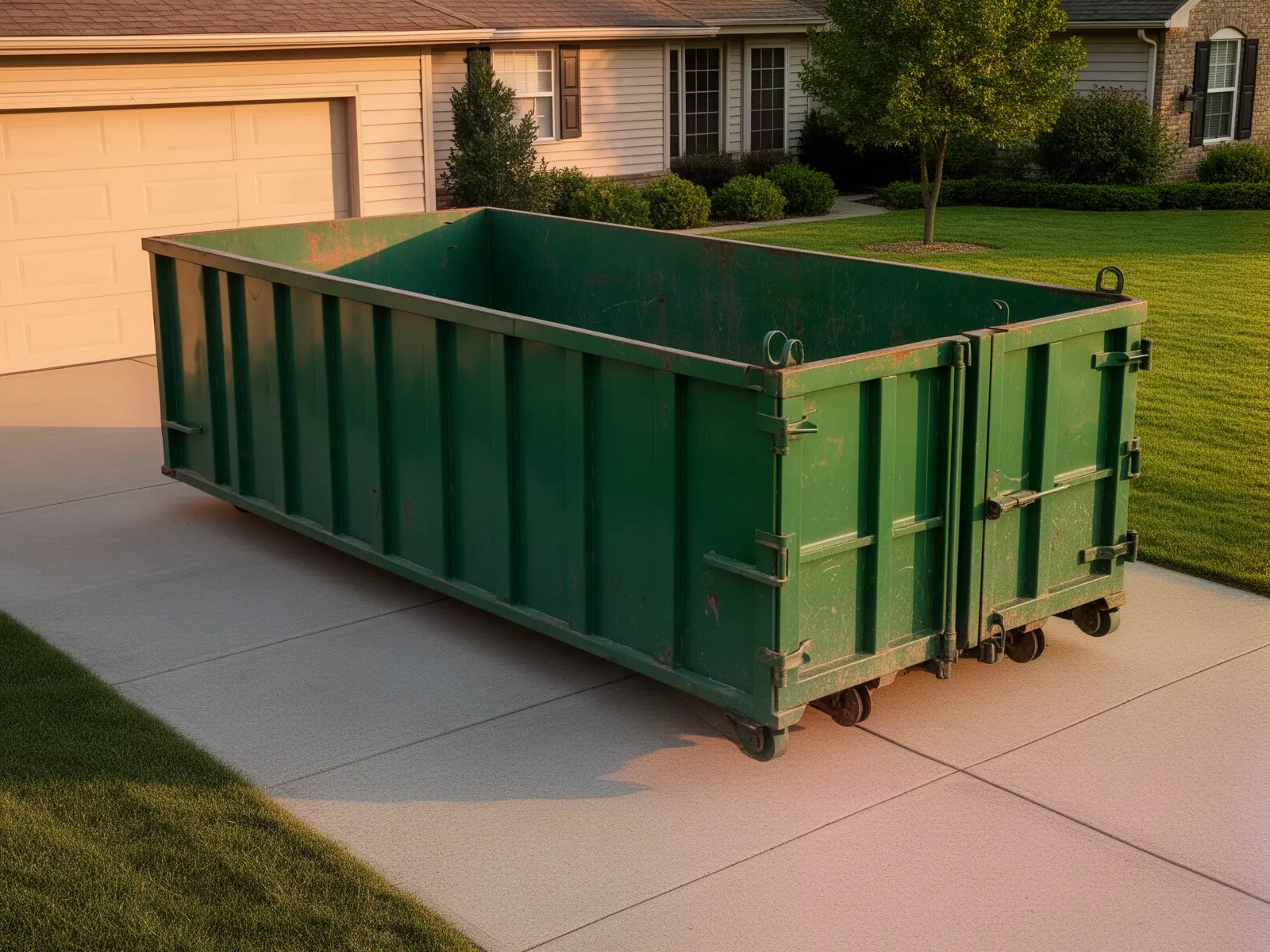 Roll-off dumpster from Granite Bridge Dumpster Rental in Fort Worth, TX